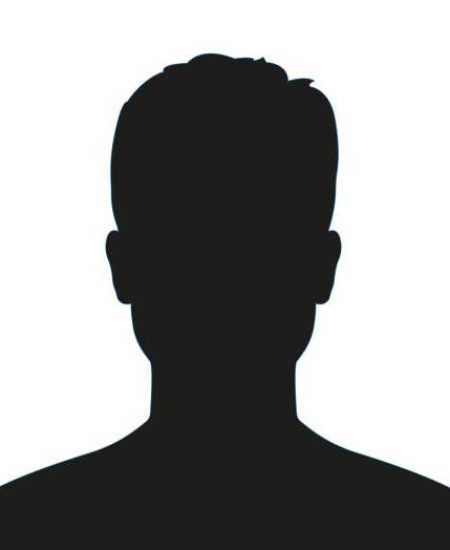 Man avatar profile. Male face silhouette or icon isolated on white background. Vector illustration.