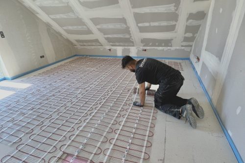 Elektronische Fußbodenheizung